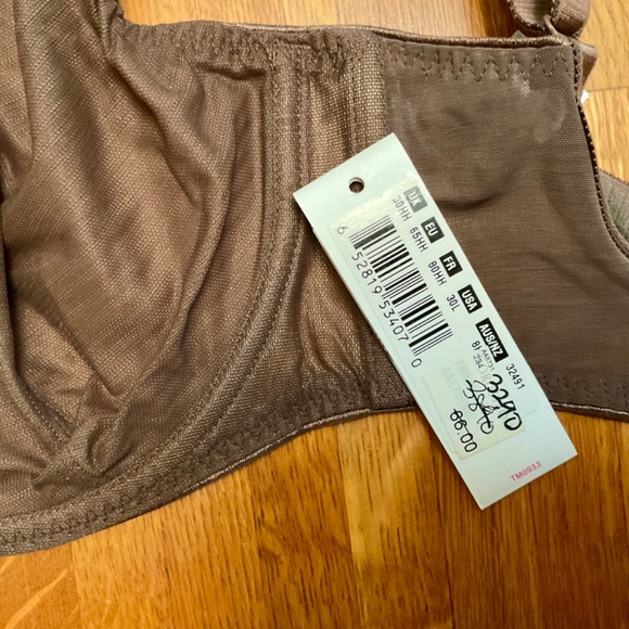 NWT Freya Arabella 30HH Brown, apple green & purple plunge balcony bra - Picture 5 of 9